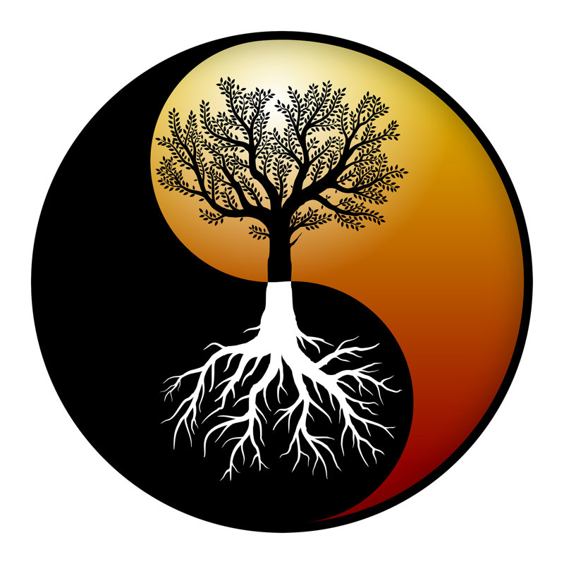 Bloomsbury Market Garcelle Yin Yang Tree Wall Art | Wayfair.ca